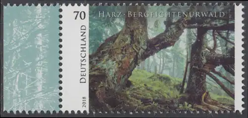 BUND 2018 Michel-Nummer 3410 postfrisch EINZELMARKE RAND links (b)