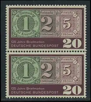 BUND 1965 Michel-Nummer 0482 postfrisch vert.PAAR