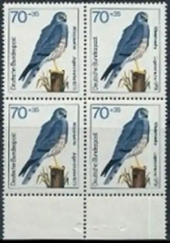 BUND 1973 Michel-Nummer 0757 postfrisch BLOCK Randmarken unten 