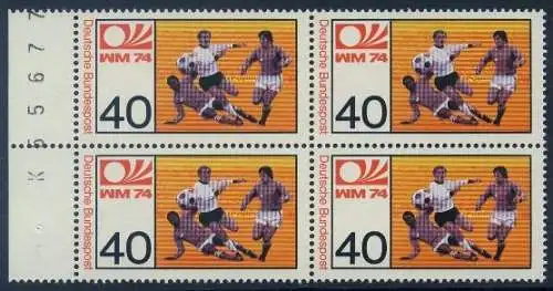 BUND 1974 Michel-Nummer 0812 postfrisch BLOCK Randmarken links 