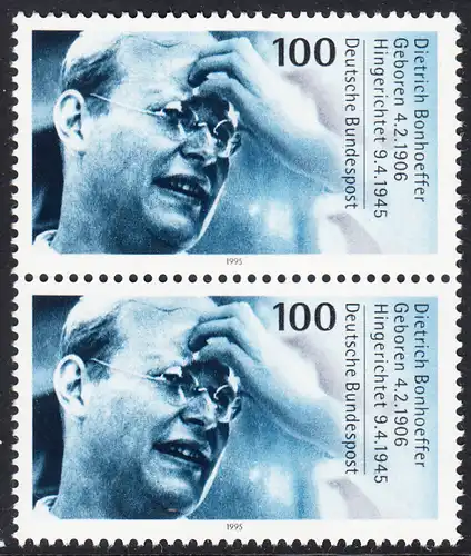 BUND 1995 Michel-Nummer 1788 postfrisch vert.PAAR