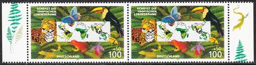 BUND 1996 Michel-Nummer 1867 postfrisch horiz.PAAR RÄNDER rechts/links (c)