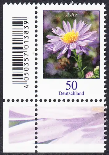 BUND 2005 Michel-Nummer 2463 postfrisch EINZELMARKE ECKRAND unten links (Neuauflage)