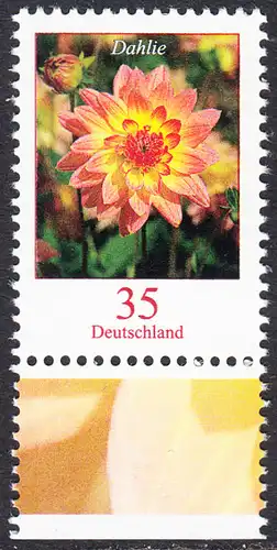 BUND 2006 Michel-Nummer 2505 postfrisch EINZELMARKE RAND unten (a)