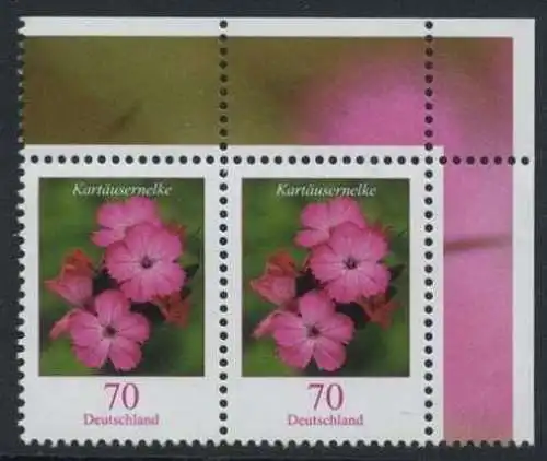 BUND 2006 Michel-Nummer 2529 postfrisch horiz.PAAR ECKRAND oben rechts