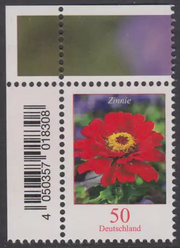 BUND 2020 Michel-Nummer 3535 postfrisch EINZELMARKE ECKRAND oben links