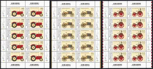 BUND 2021 Michel-Nummer 3618-3620 postfrisch SATZ(3) BÖGEN (jew.10)