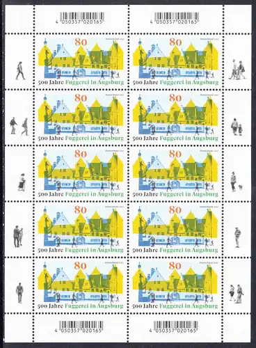 BUND 2021 Michel-Nummer 3621 postfrisch BOGEN(10)