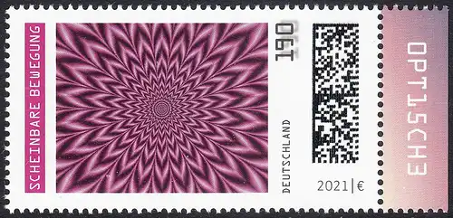 BUND 2021 Michel-Nummer 3624 postfrisch EINZELMARKE RAND rechts (b)