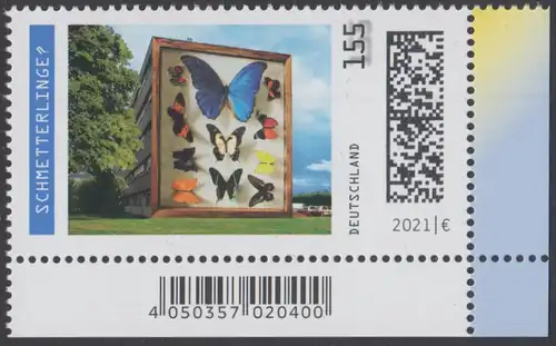 BUND 2021 Michel-Nummer 3630 postfrisch EINZELMARKE ECKRAND unten rechts