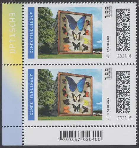 BUND 2021 Michel-Nummer 3630 postfrisch vert.PAAR ECKRAND unten links