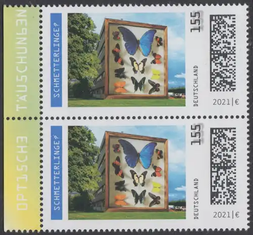 BUND 2021 Michel-Nummer 3630 postfrisch vert.PAAR RÄNDER links (b)