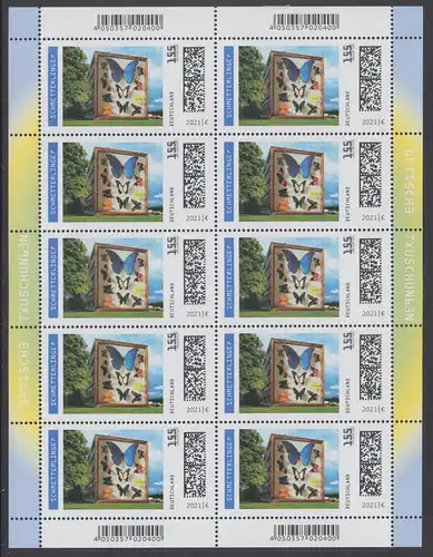 BUND 2021 Michel-Nummer 3630 postfrisch BOGEN(10)