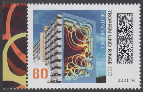 BUND 2021 Michel-Nummer 3633 postfrisch EINZELMARKE RAND links (c)