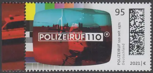 BUND 2021 Michel-Nummer 3638 postfrisch EINZELMARKE RAND links (b)