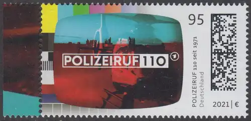 BUND 2021 Michel-Nummer 3638 postfrisch EINZELMARKE RAND links (c)