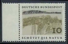 BUND 1969 Michel-Nummer 0591 postfrisch EINZELMARKE RAND links