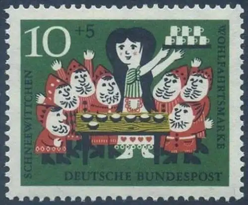 BUND 1962 Michel-Nummer 0386 postfrisch EINZELMARKE