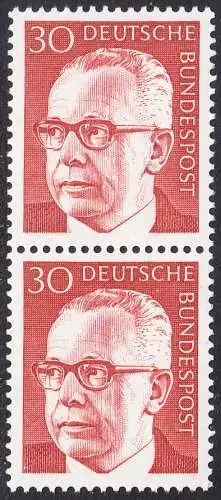 BUND 1970 Michel-Nummer 0638 postfrisch vert.PAAR