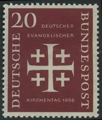 BUND 1956 Michel-Nummer 0236 postfrisch EINZELMARKE 