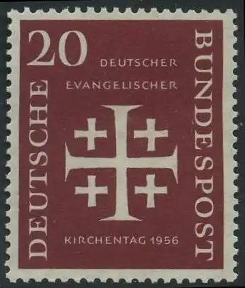 BUND 1956 Michel-Nummer 0236 postfrisch EINZELMARKE