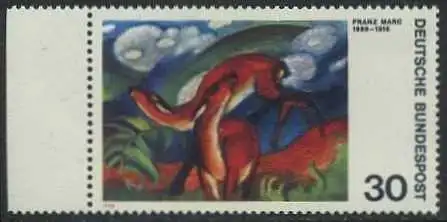 BUND 1974 Michel-Nummer 0798 postfrisch EINZELMARKE RAND links