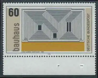 BUND 1983 Michel-Nummer 1165 postfrisch EINZELMARKE RAND unten