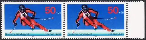 BUND 1978 Michel-Nummer 0958 postfrisch horiz.PAAR RAND rechts