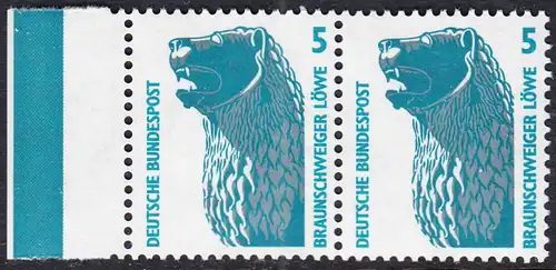 BUND 1990 Michel-Nummer 1448 postfrisch horiz.PAAR RAND links