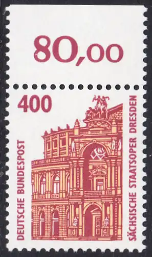 BUND 1991 Michel-Nummer 1562 postfrisch EINZELMARKE RAND oben