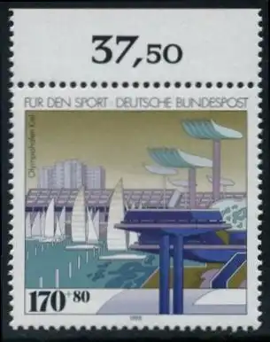 BUND 1993 Michel-Nummer 1653 postfrisch EINZELMARKE RAND oben (b)