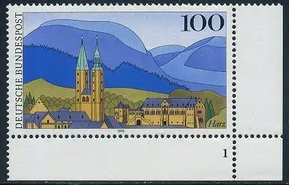 BUND 1993 Michel-Nummer 1685 postfrisch EINZELMARKE ECKRAND unten rechts m/ Formnummer