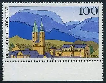 BUND 1993 Michel-Nummer 1685 postfrisch EINZELMARKE RAND unten 