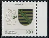 BUND 1994 Michel-Nummer 1713 postfrisch EINZELMARKE RAND rechts