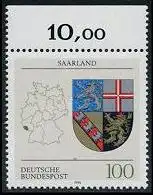 BUND 1994 Michel-Nummer 1712 postfrisch EINZELMARKE RAND oben 