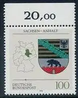 BUND 1994 Michel-Nummer 1714 postfrisch EINZELMARKE RAND oben (b)