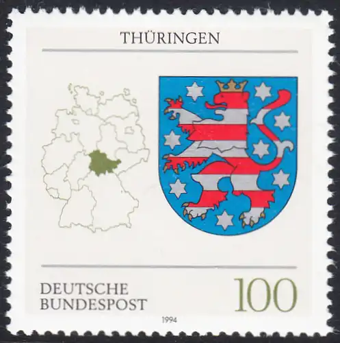 BUND 1994 Michel-Nummer 1716 postfrisch EINZELMARKE 