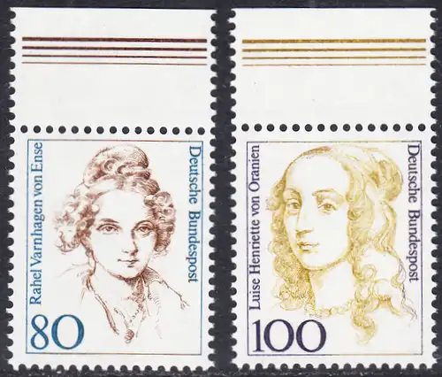 BUND 1994 Michel-Nummer 1756 postfrisch SET(2) EINZELMARKEN RÄNDER oben 