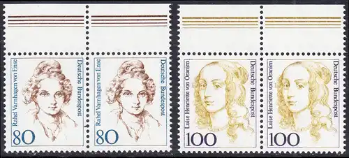 BUND 1994 Michel-Nummer 1756 postfrisch SET(2) horiz.PAARE RÄNDER oben 