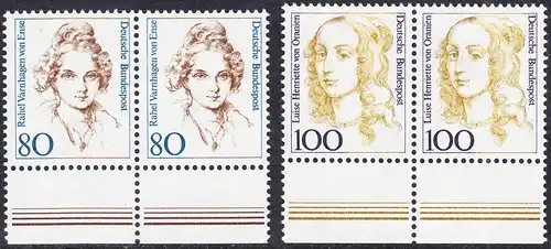 BUND 1994 Michel-Nummer 1756 postfrisch SET(2) horiz.PAARE RÄNDER unten 