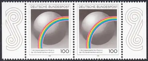 BUND 1995 Michel-Nummer 1785 postfrisch horiz.PAAR RÄNDER rechts/links (b)