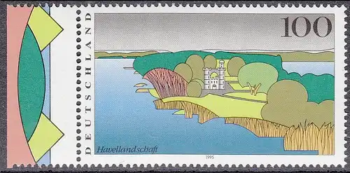 BUND 1995 Michel-Nummer 1808 postfrisch EINZELMARKE RAND links