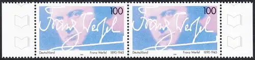 BUND 1995 Michel-Nummer 1813 postfrisch horiz.PAAR RÄNDER rechts/links