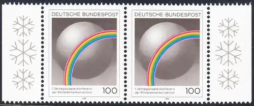 BUND 1995 Michel-Nummer 1785 postfrisch horiz.PAAR RÄNDER rechts/links (a)