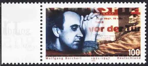 BUND 1996 Michel-Nummer 1858 postfrisch EINZELMARKE RAND links