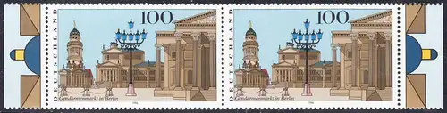 BUND 1996 Michel-Nummer 1877 postfrisch horiz.PAAR RÄNDER rechts/links