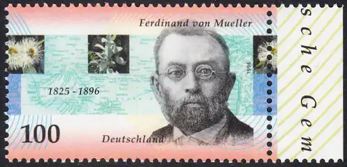 BUND 1996 Michel-Nummer 1889 postfrisch EINZELMARKE RAND rechts (b)