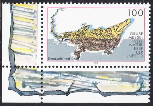 BUND 1998 Michel-Nummer 2006 postfrisch EINZELMARKE ECKRAND unten links