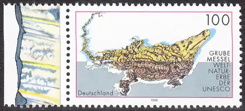 BUND 1998 Michel-Nummer 2006 postfrisch EINZELMARKE RAND links (a)