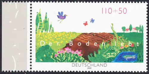 BUND 2000 Michel-Nummer 2116 postfrisch EINZELMARKE RAND links (a)